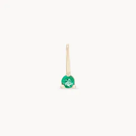 serendipity may birthstone charm - 10k yellow gold charm, emerald