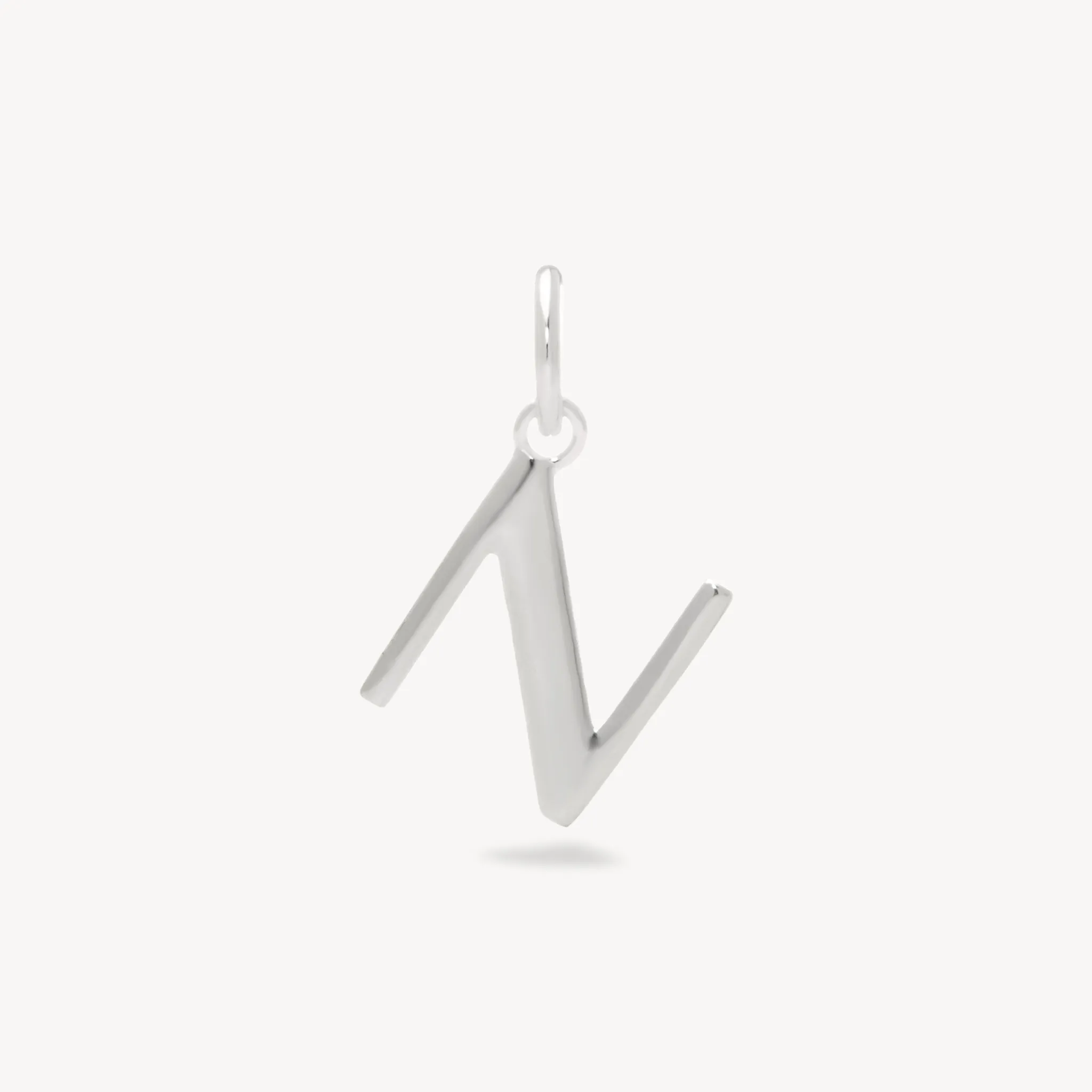 Silver Letter Charm