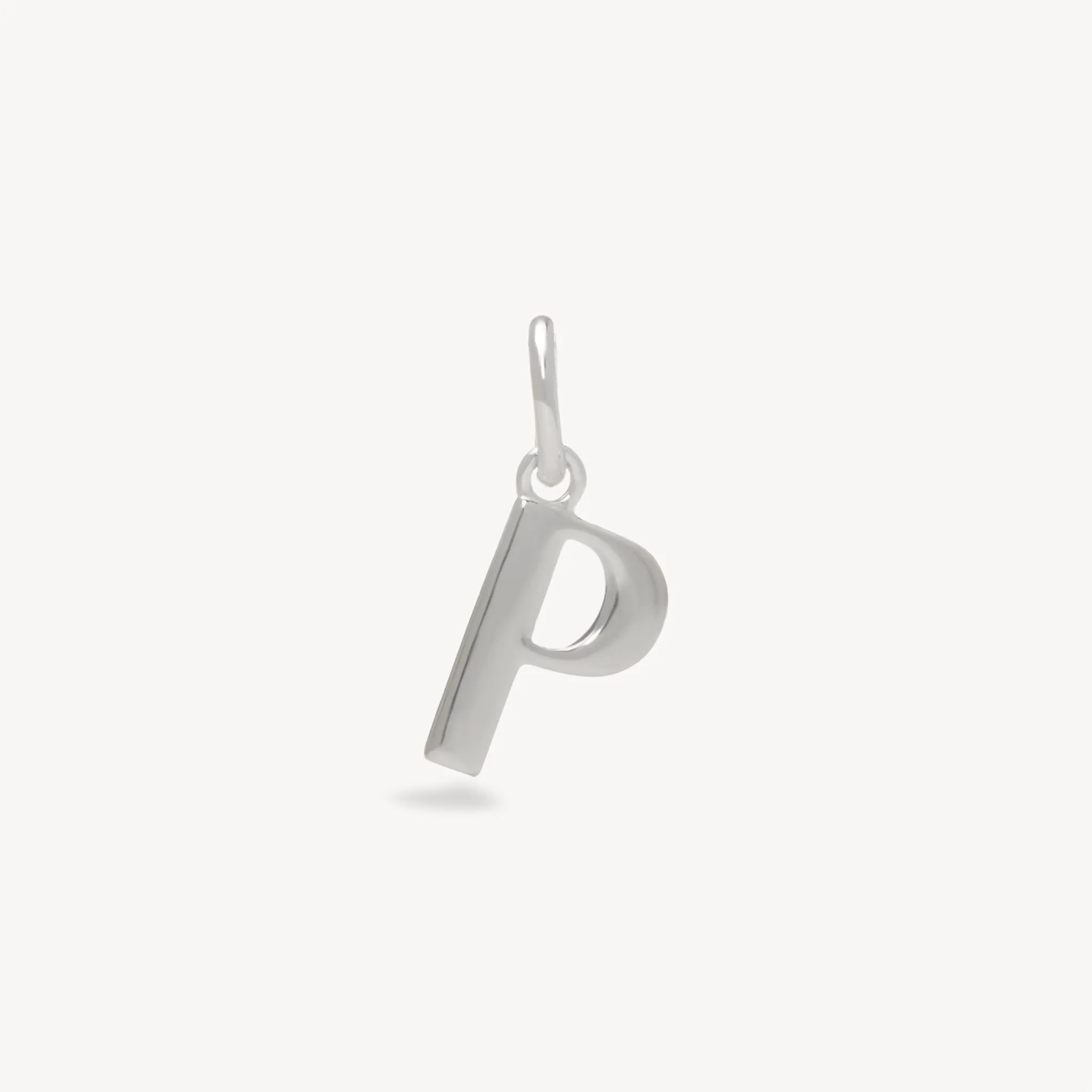 Silver Letter Charm