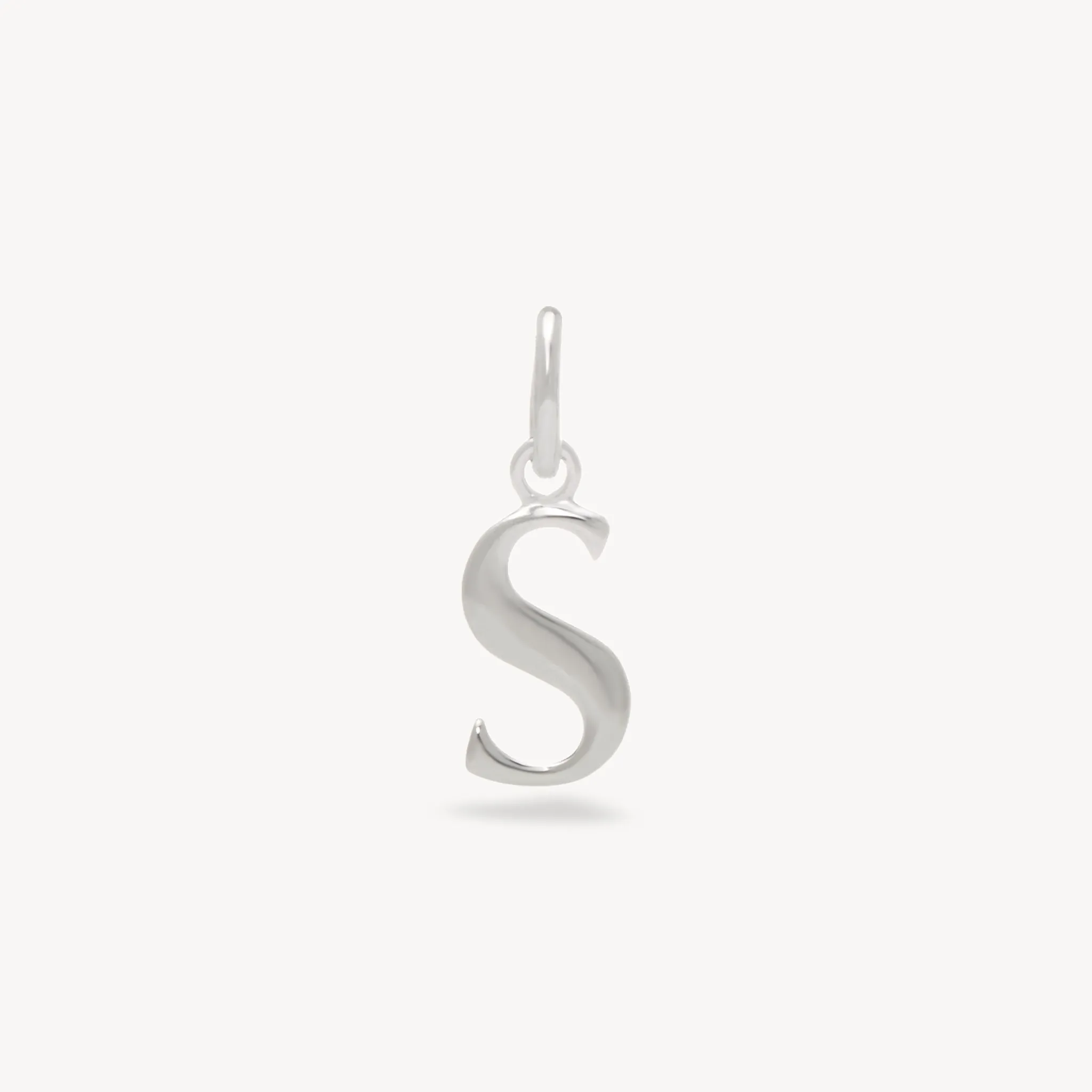 Silver Letter Charm