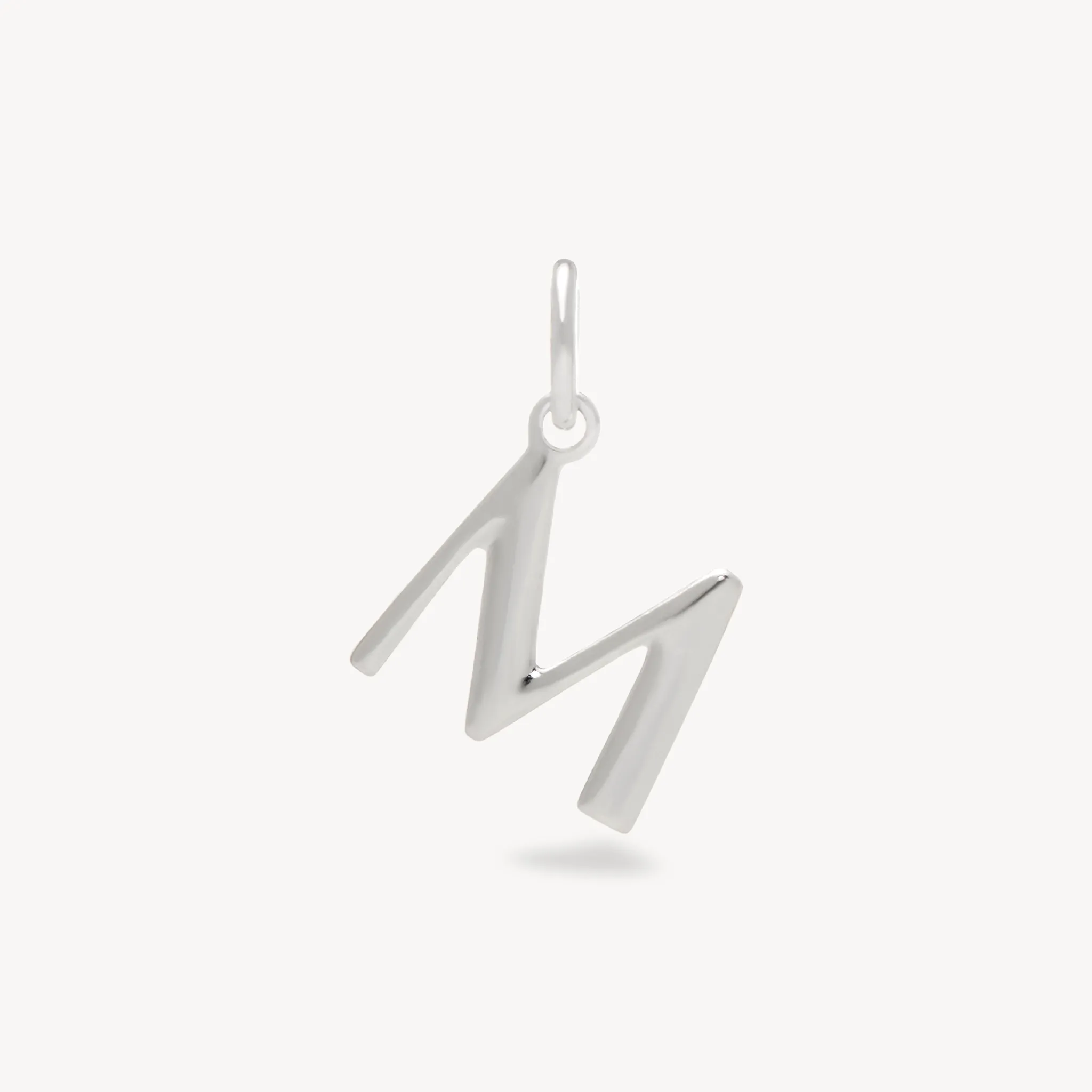 Silver Letter Charm