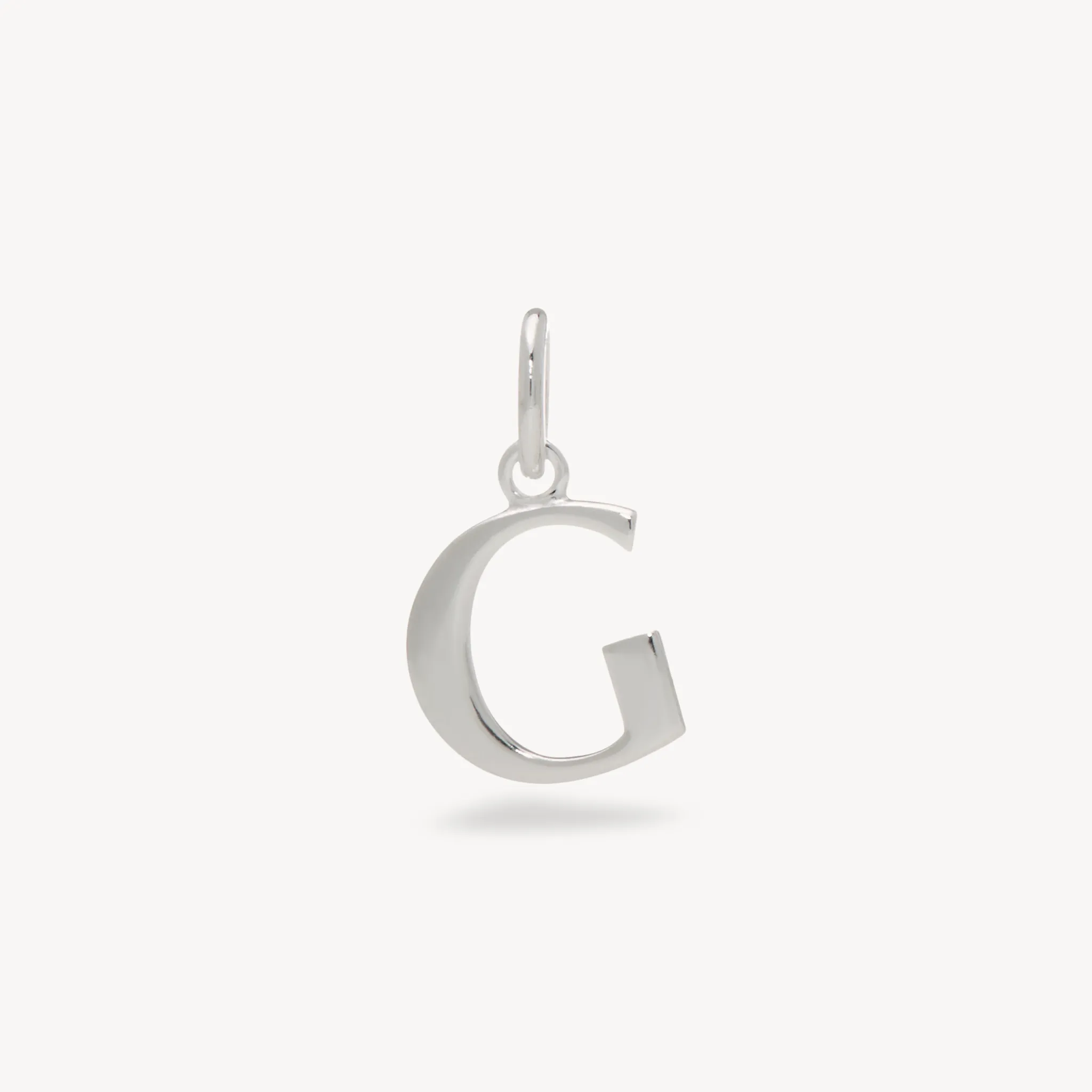 Silver Letter Charm