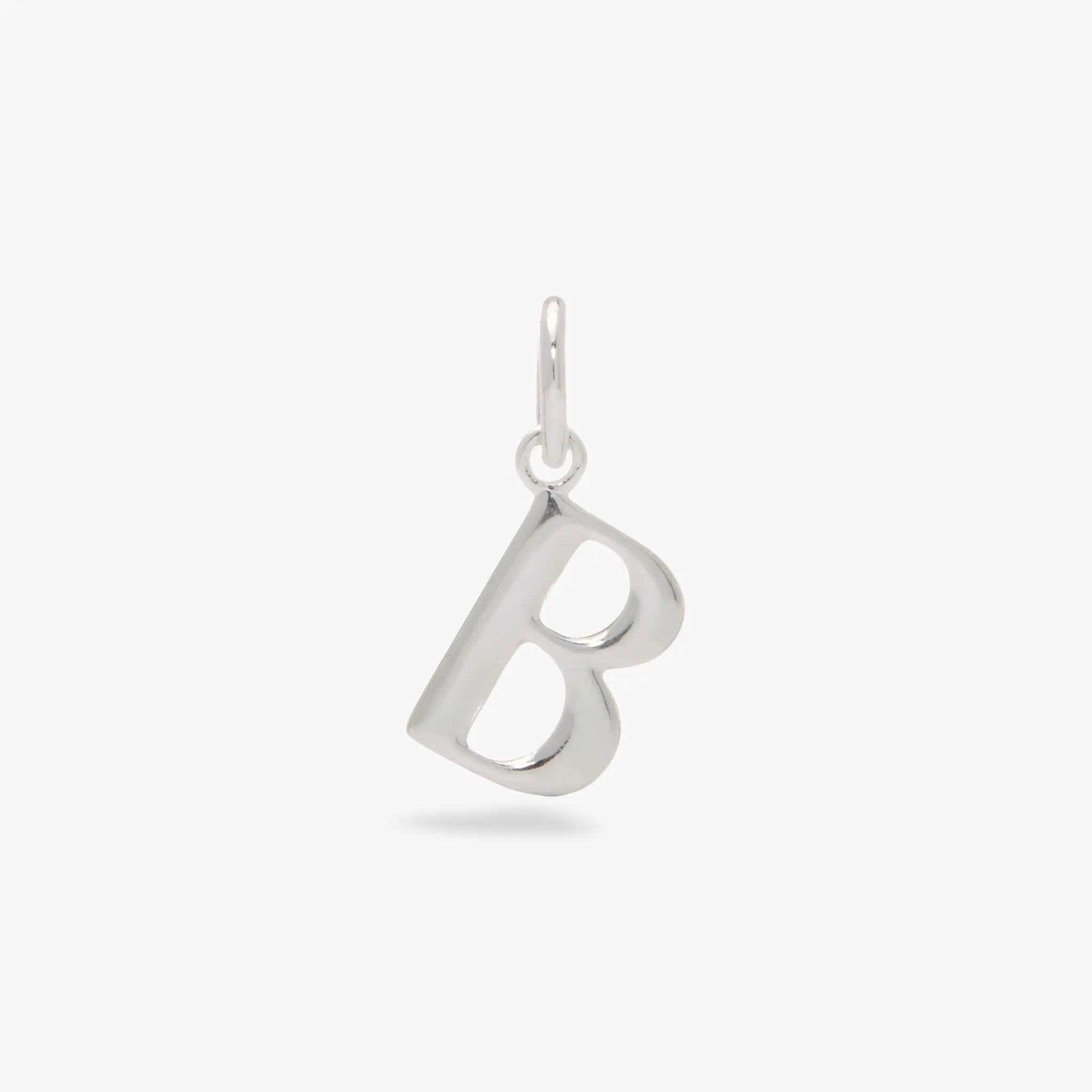 Silver Letter Charm