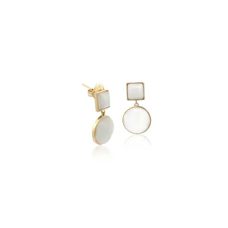 Simulated Moonstone Earrings