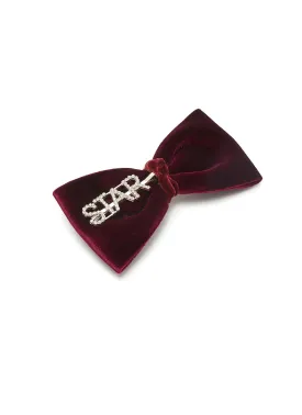 'STAR' VELVET BOW HAIR CLIP