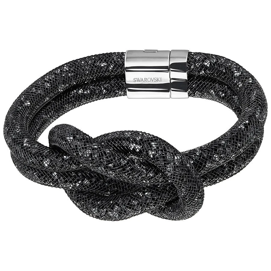 Swarovski Stardust Grey Knot Bracelet (M: 7 3/4 inches) - Black