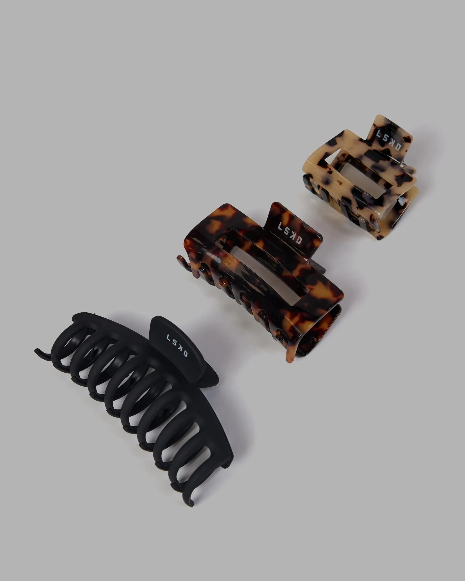 Swift Claw Clip 3 Pack - Black-Tortoise Shell