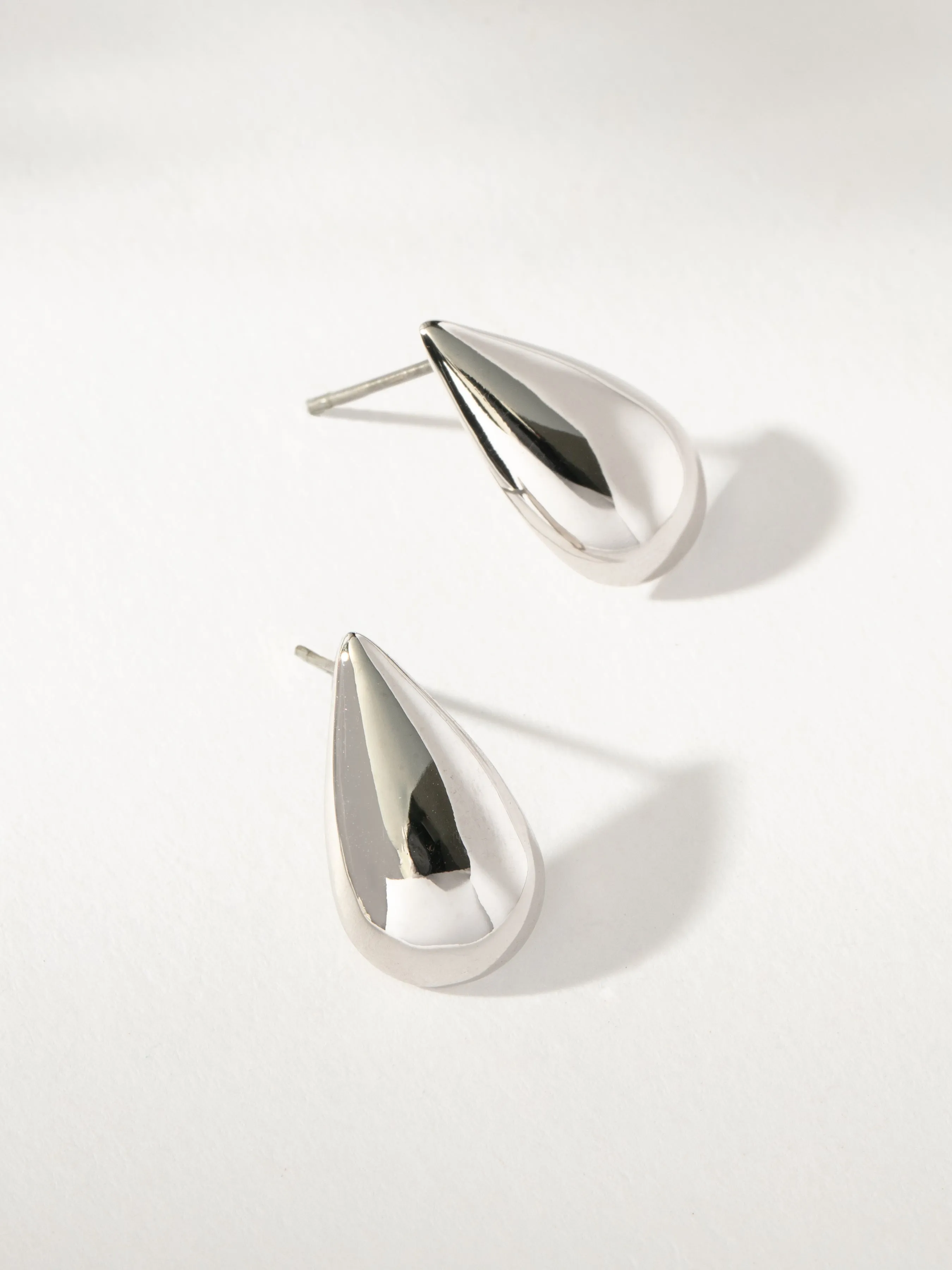 Teardrop Stud Earrings