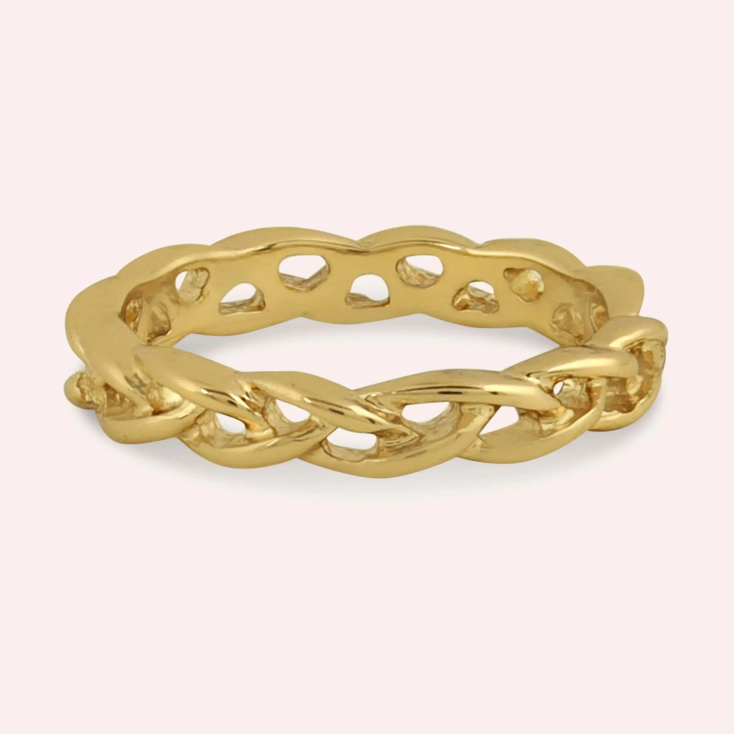 TFC 24K Braidwhisper Gold Plated Ring