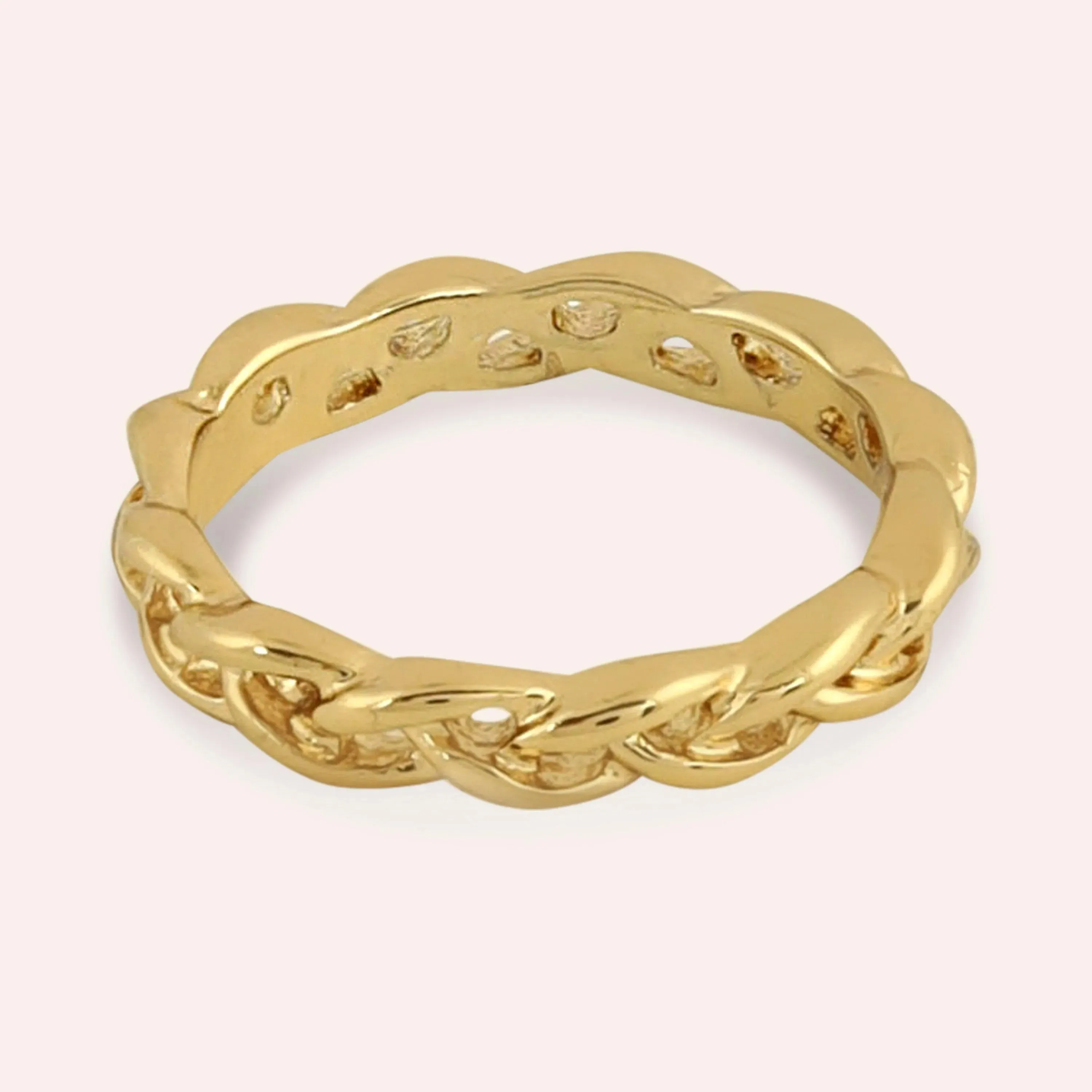 TFC 24K Braidwhisper Gold Plated Ring