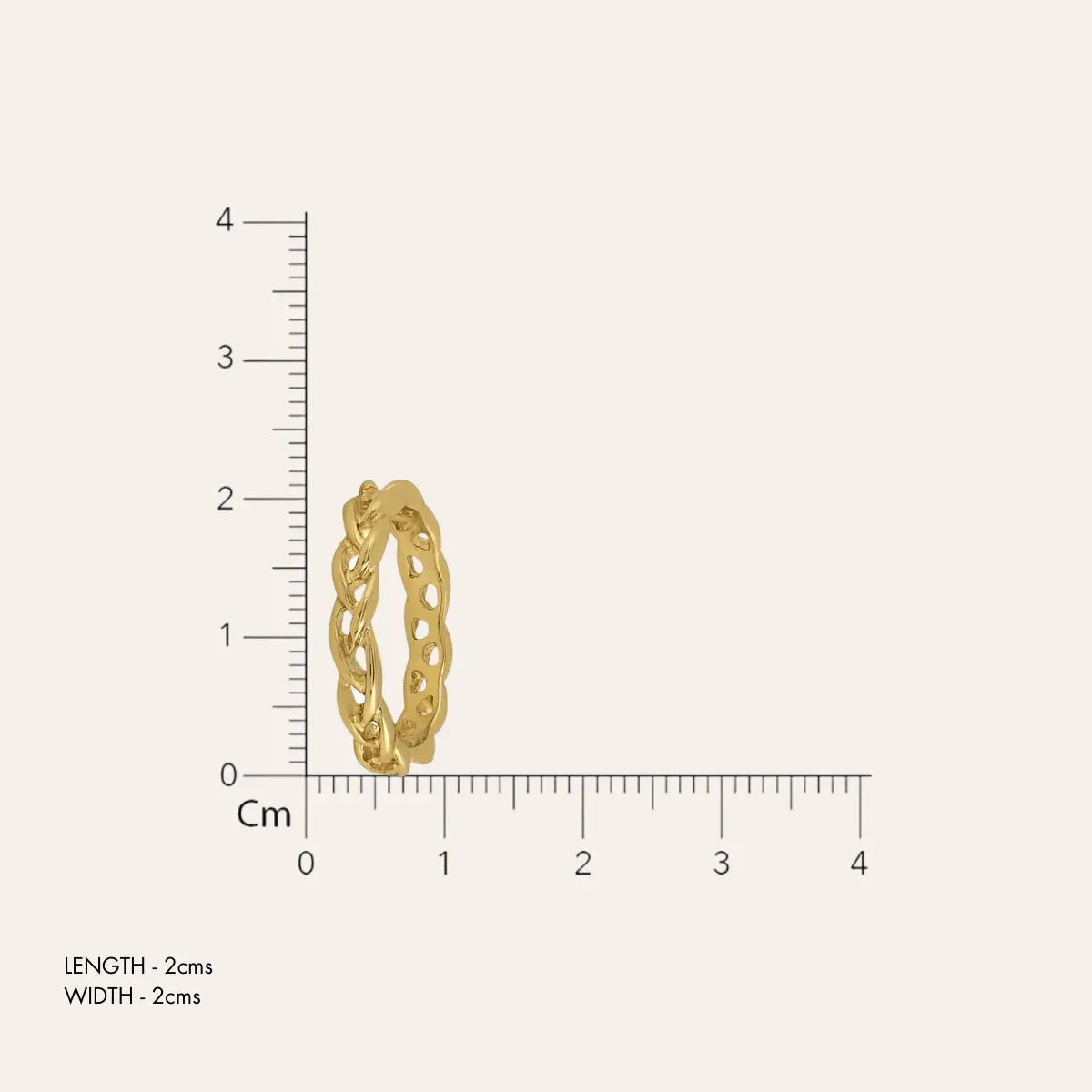 TFC 24K Braidwhisper Gold Plated Ring