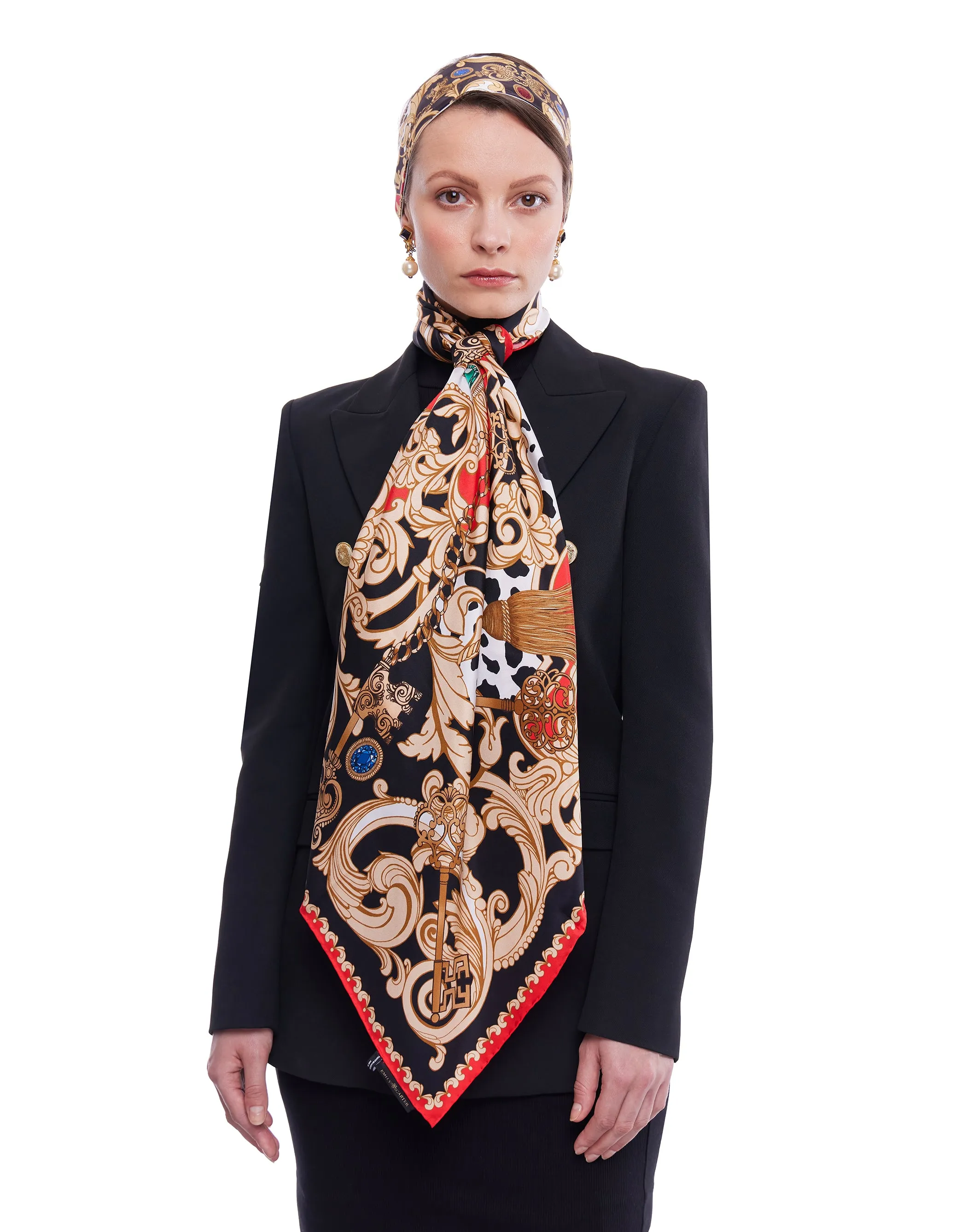 The Jewelled Baroque Twilly Scarf [Preorder]