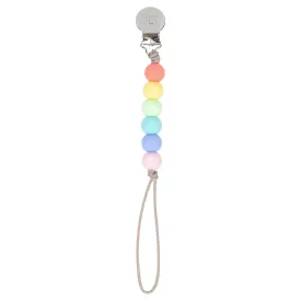 Three Little Tots - Spring Rainbow Paci Clip