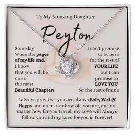 To My Amazing Daughter Peyton