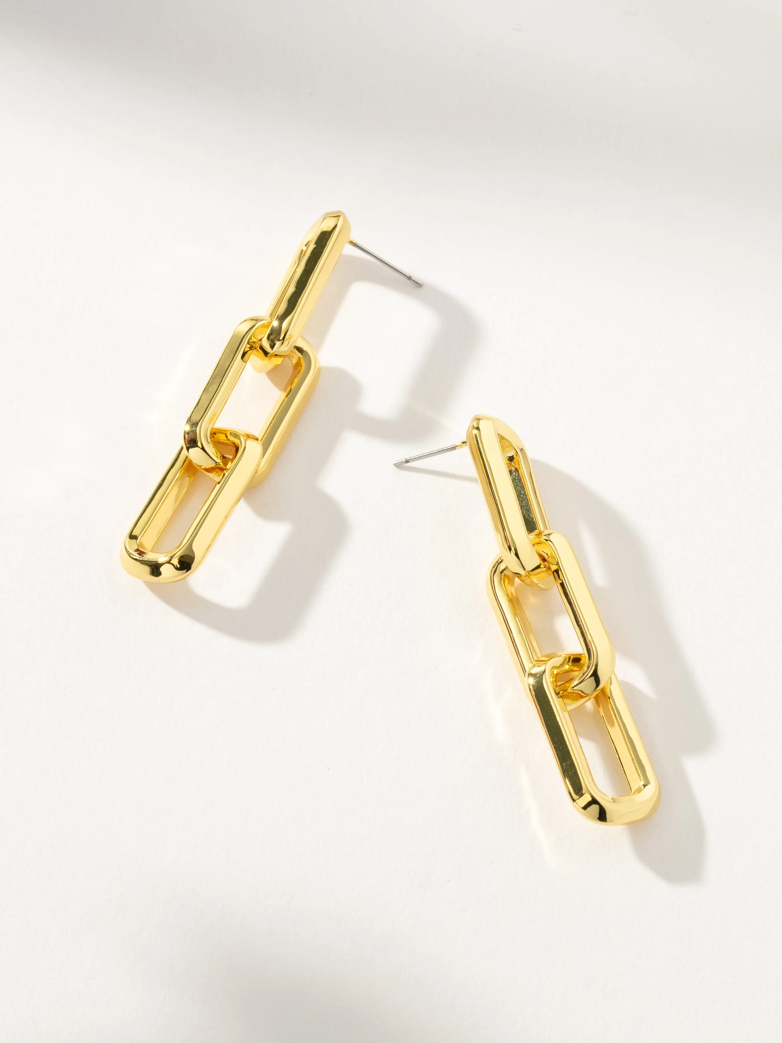 Triple Link Earrings