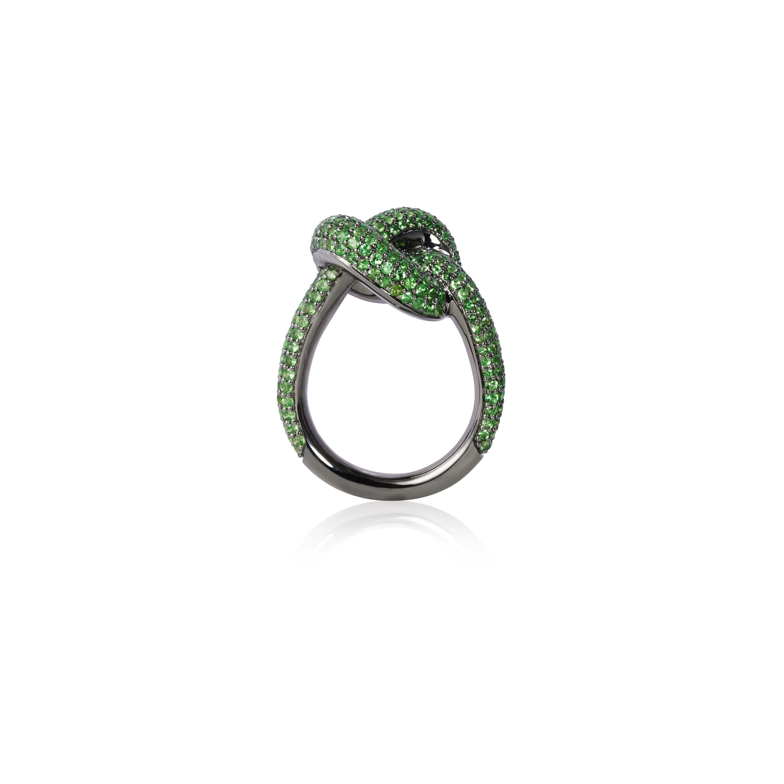 Tsavorite Knot Ring Giant