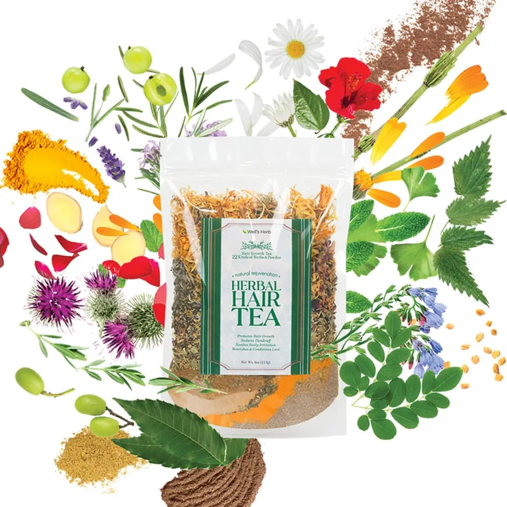 Well's Herb 22 Kinds Herbal Hair Tea | 4 oz.