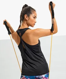 Women's TriDri Tech Yoga Knot Back Performance Tank {TR042}